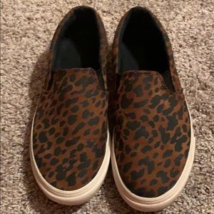 Slip on leopard print sneaker